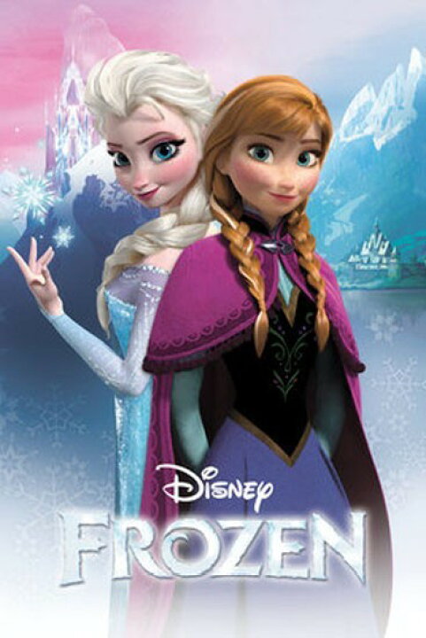 楽天市場】アナと雪の女王 アナとエルサ 映画ポスター フレーム(額 