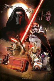 スター・ウォーズ エピソード7 フォースの覚醒 映画ポスター 軽量アルミ製フィットフレーム付 91.5×61cm スターウォーズ