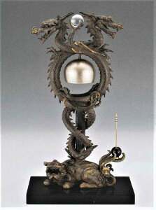 辰の置物 華原磬(かげんけい) 天上の響き 大森孝志作品 高岡銅器の縁起干支 龍の置物