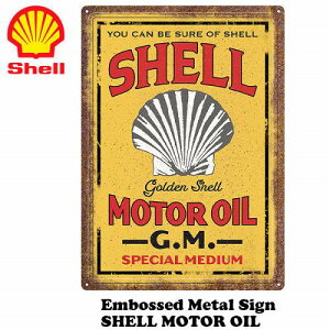 �e�B���T�C�� �V�F�� SHELL MOTOR OIL ��42.5×30.5cm �u���L�Ŕ� �G���{�X���^���T�C�� �y��z�֔����z