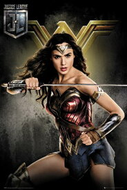 ワンダーウーマン 映画ポスター 軽量アルミ製フィットフレーム付 91.5×61cm Wonder Woman ワンダー・ウーマン