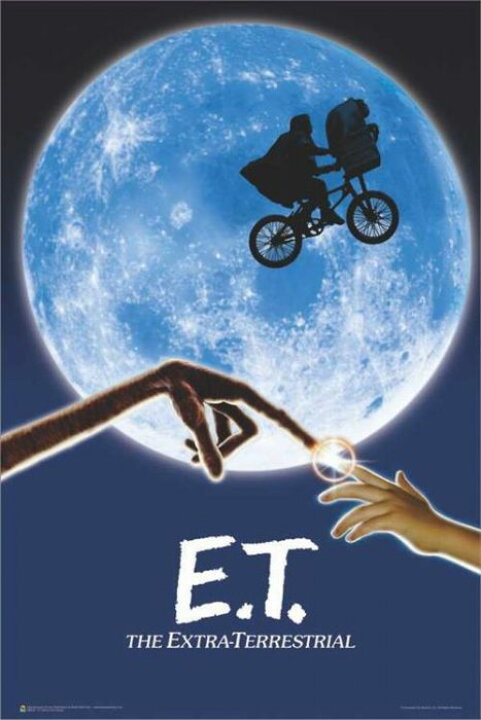 楽天市場】E.T. 映画ポスター 木製アートフレーム付 スティーブン 