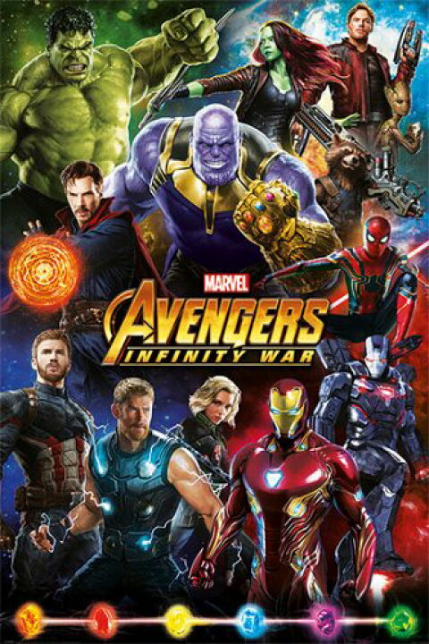 楽天市場】アベンジャーズ インフィニティ ウォー 映画ポスター 