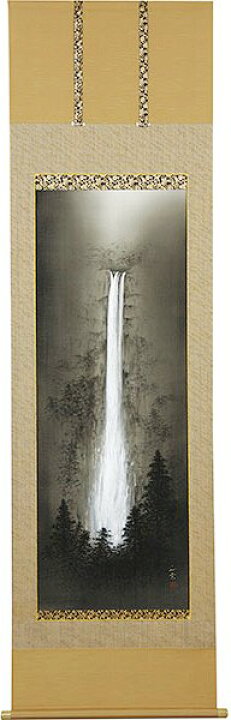 楽天市場】山水画・滝の掛け軸 瀑聲 美濃正堂作品 高級桐箱付 : 美術 