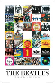 ビートルズ ポスター 軽量アルミ製フィットフレーム付 91.5×61cm The Beatles Through The Years