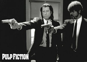 pvtBNV f|X^[ 91.5×61cm ؐA[gt[t pvEtBNV PULP FICTION DUO GUNS