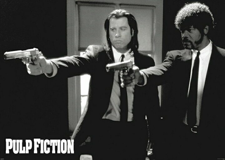 楽天市場 映画ポスター Pulp Fiction Duo Guns パルプ フィクション フレーム付 美術工芸の檜屋
