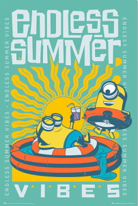 �~�j�I���Y ENDLESS SUMMER VIBES �|�X�^�[ �y�ʃA���~���t�B�b�g�t���[���t �~�j�I���Y �G���h���X�T�}�[ ���@�C�u�X 91.5×61cm