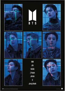 BTS 2 �|�X�^�[ �y�ʃA���~���t�B�b�g�t���[���t 91.5×61cm 3�����{�����\��