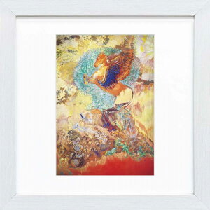 ルドン作品 ペガサス スクエア額装作品 高精細ジグレー版画 額装作品