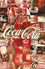 コカ・コーラ ポスター 軽量アルミ製フレーム付 Coca-Cola-patchwork 91.5×61cm