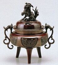 楽天市場】高岡銅器 銅製 福 徳 獅 子 香炉 瑞峰作の通販