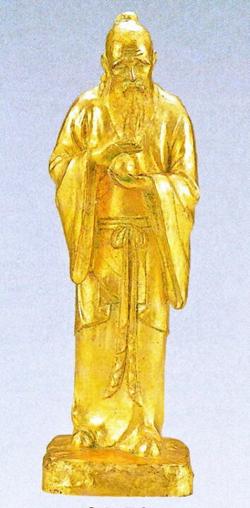 楽天市場】不老長寿の置物(金箔) 北村西望作品 日本彫刻界の最高峰 