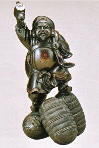 大黒様の置物 三俵大黒12号 高岡銅器 大黒様の置物