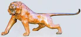 虎の銅像 トラの置き物 虎60号 幅175cm 高岡銅器の大きな置き物