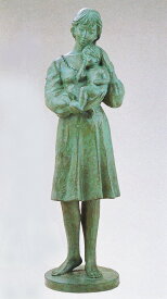銅像 高岡銅器 大型ブロンズ像 マリアの母子像 丸山幸一作品 送料無料