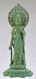 仏像 瑠璃観音 青銅色 松久宗琳作品 高岡銅器の神仏具 桐箱付