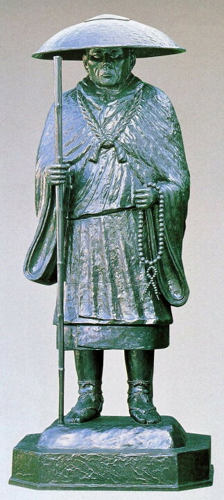楽天市場】親鸞聖人の銅像 親鸞聖人像75号 高さ225cm 高岡銅器の神仏具 
