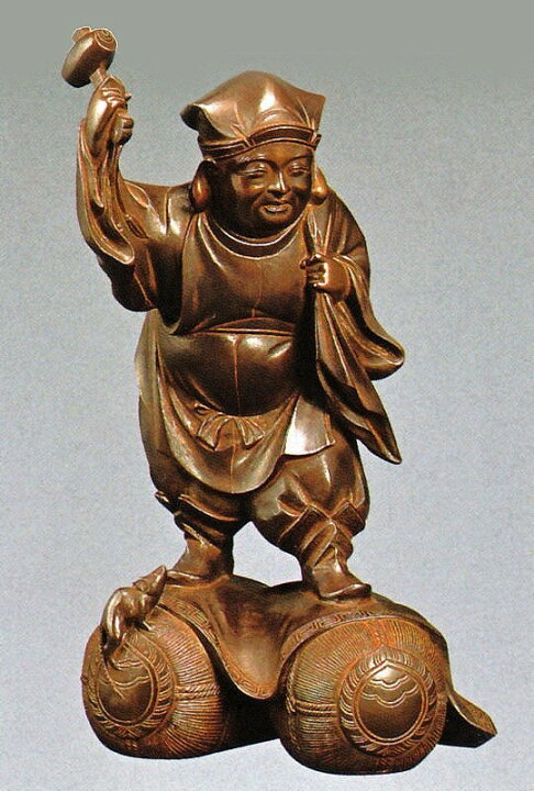 楽天市場】大黒天像 銅製 明治の巨匠 高村光雲作品 桐箱付 高岡銅器 