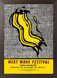 ���L�e���X�^�C����i Next Wave Festival, 1983 �A�[�g�|�X�^�[ �ؐ��A�[�g�t���[���t 91.5×61cm ���C�E���L�e���X�^�C����i