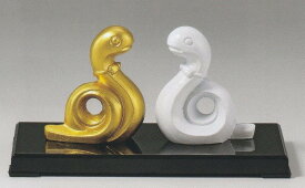 巳の置物 愛 英秋作品 干支の置き物 高岡銅器の縁起干支 巳年 蛇の置物