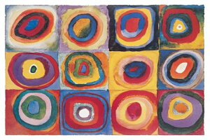 JfBXL[i Color Study of Squares and Circles |X^[ 91.5×61cm ؐA[gt[t V[EJfBXL[