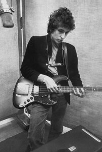 �{�u�f�B���� �|�X�^�[�t���[���Ȃ� 91.5×61cm In Studio Playing Bass BOB DYLAN