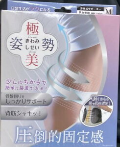 極美姿勢(男女兼用) Mサイズ 滑車式サポーター 骨盤回りをしっかりサポート 少しのちからで簡単に装着できる