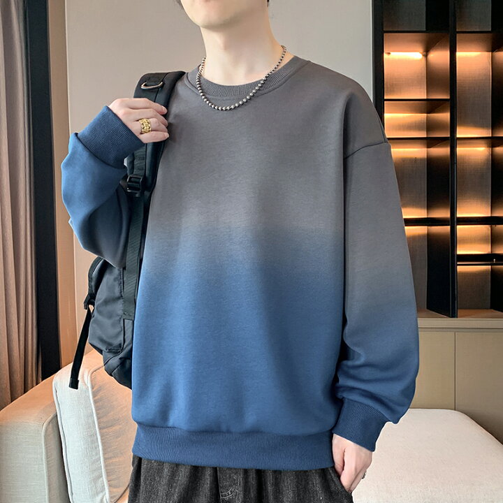 楽天市場】【10%OFFクーポン】トレーナー メンズ グラデーション  