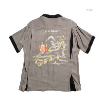 楽天市場】グレー（スタイル（シャツ）ボウリングシャツ）（カジュアル 