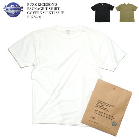 BUZZ RICKSON'S バズリクソンズ PACKAGE T-SHIRT GOVERNMENT ISSUE BR78960 日本製 無地 Tシャツ Teeシャツ メンズ ミリタリー パック 復刻 東洋エンタープライズ ヒノヤ