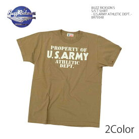 バズリクソンズ BUZZ RICKSON'S BR79348 Tシャツ 半袖 - U.S.ARMY ATHLETIC DEPT. - ミリタリー メンズ | ヒノヤ