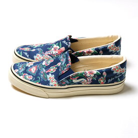 SUN SURF サンサーフ SLIP-ON SHOES “ALOHA QUEEN” SS02591 送料無料 日本製 国産 スリッポン デッキシューズ キャンバス アロハ ハワイアン