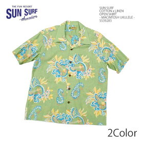 サンサーフ SUN SURF SS39283 コットンリネン オープンシャツ - MACINTOSH UKULELE - メンズ |ヒノヤ HINOYA