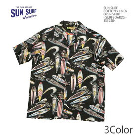 サンサーフ SUN SURF SS39284 コットンリネン オープンシャツ - SURFBOARDS - メンズ |ヒノヤ HINOYA