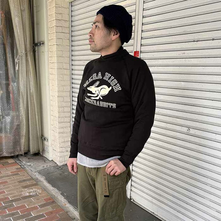 楽天市場】ウエアハウス WAREHOUSE 409MES-25 Lot.409 ラグランクルー 