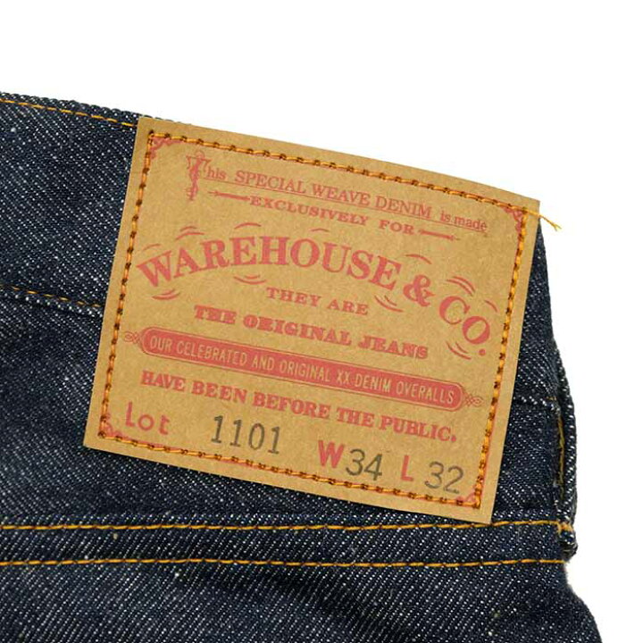 楽天市場】ウエアハウス WAREHOUSE 1101 Lot.1101 1970