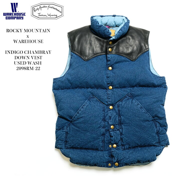楽天市場】WAREHOUSE x Rocky Mountain Featherbed INDIGO CHAMBRAY 