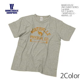 ウエアハウス WAREHOUSE 4064VIL-23 Tシャツ 半袖 セカンドハンド ウォッシュ加工 - NORTHVILLE - メンズ | ヒノヤ