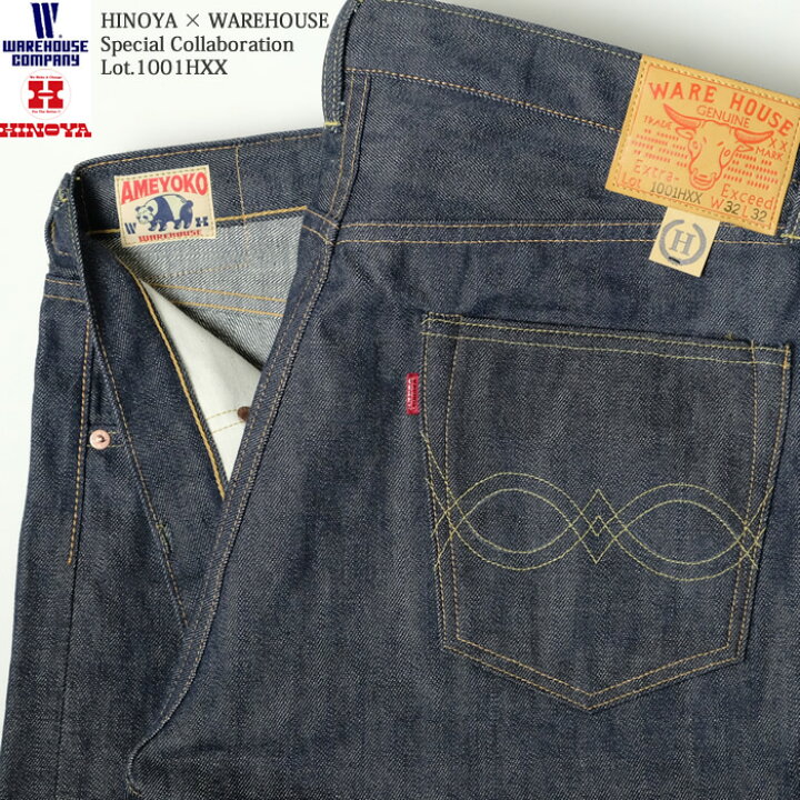 楽天市場】HINOYA×WAREHOUSE (ヒノヤ×ウエアハウス) Lot.1001HXX 