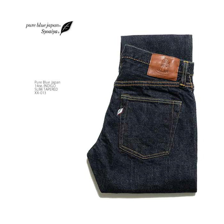 楽天市場】pure blue japan ピュア ブルー ジャパン14oz. INDIGO SLIM 
