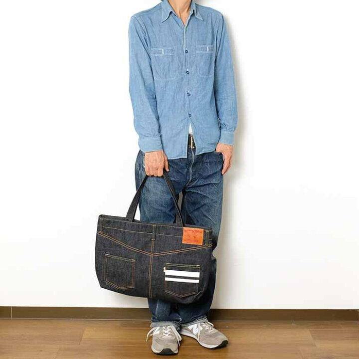 楽天市場】桃太郎ジーンズ MOMOTARO JEANS B-11-S デニムトート バッグ 