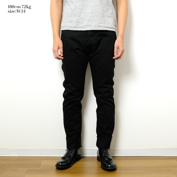 楽天市場】MOMOTARO JEANS 桃太郎ジーンズ 出陣ブラックデニム ナロー 