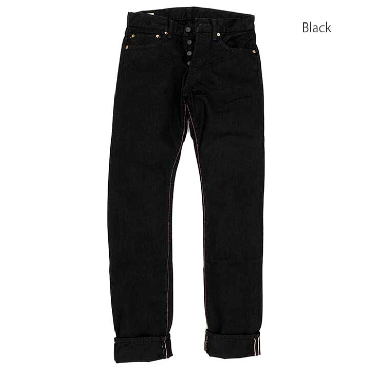 楽天市場】桃太郎ジーンズ MOMOTARO JEANS ブラックデニム 出陣 スリム 