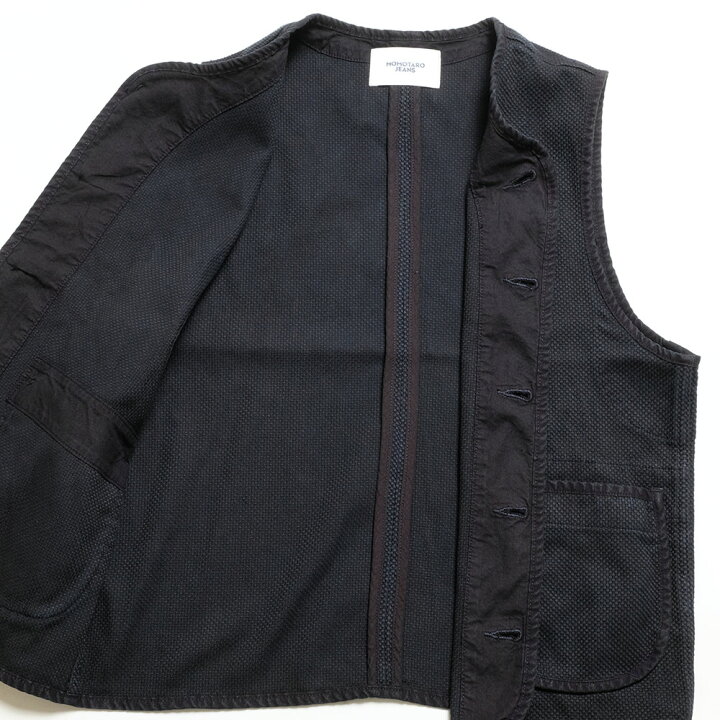 楽天市場】桃太郎ジーンズ MOMOTARO JEANS MMVE6000 刺し子 ベスト 