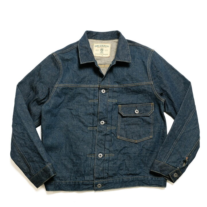 楽天市場】鬼デニム ONI DENIM Type 1st ジャケット 15oz 石川台デニム 