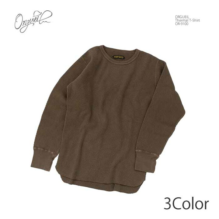 楽天市場】オルゲイユ ORGUEIL OR-9100 サーマル Tシャツ 長袖 ロンT 