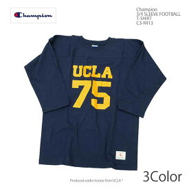チャンピオン Champion C3-R413 3/4スリーブ フットボールTシャツ カレッジデザイン | ヒノヤ
