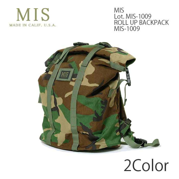 楽天市場】MIS エムアイエスLot.MIS-1009ROLL UP BACKPACKMIS-1009 