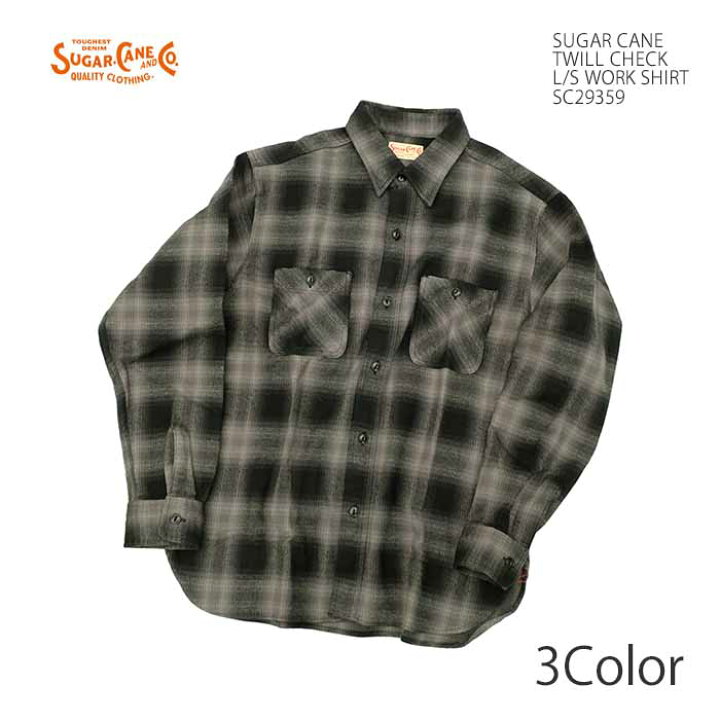 楽天市場】シュガーケーン SUGAR CANE SC29359 ツイルチェック ワーク 